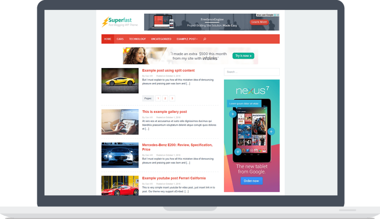 Superfast – High CTR Adsense WordPress Theme v2.1.1