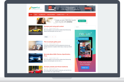 Superfast – High CTR Adsense WordPress Theme v2.1.1