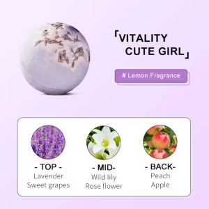 SADOER 100g Refreshing Soft Body Rich Bubbles Natural Sweet Scent Private Label Relieve Fatigue Moisturizing Bath Bomb Ball