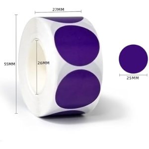 A Roll of 500 Dots Stickers, Colorful Dots Sealing Stickers Round Handwritable Self-Adhesive Label Paper Classification Marking Sticky Notes Stickers Self-Adhesive Labels : Office Products