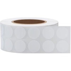 2000pcs Color Coding Dot Labels 1/2 inch 13mm Round Coding Dot Stickers for Envelopes Paper Scrapbook(White) : Office Products