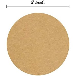300pcs 2&quot; Round Color Coding Labels Kraft Circle Dots Stickers for Business Packaging Sealing,Inventory, Organizing (Kraft Paper) : Office Products
