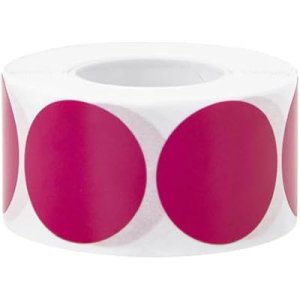 Round Circle Dot Sticker 1&quot; Coding Label Sticker for Office Classroom Family : Office Products