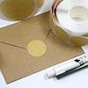 Round Kraft Stickers Dot Stickers Circle Stickers Kraft Coding Tag Labels Brown : Office Products
