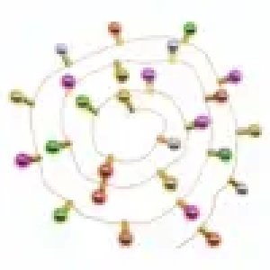 50cm Mini Colorful Christmas Fairy Lights Fake Light String Dollhouse Decor Miniature Craft Furniture Accessory Pretend Play Toy