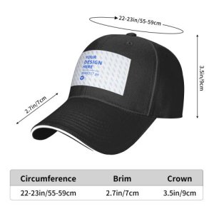 Casual Sandwich Baseball Cap eBaydiy POD
