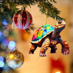Christmas Supplies Christmas Acrylic Cute Animal Ornaments Adding A Unique Feeling To Your Holiday Navidad Liquidaciones Ofertas