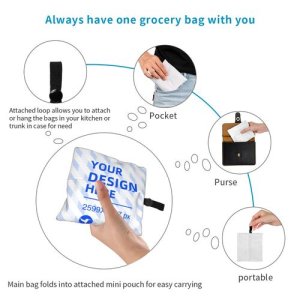 Folding eco-friendly shopping bag eBaydiy POD