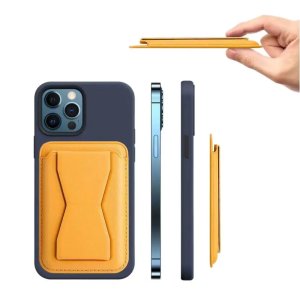 For Magsafe Wallet Phone Card Holder Safety Anti-theft Card Bag Accessories Leather Wallet Case for iPhone 15 14 13 ProMax