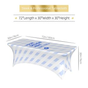 Elastic Rectangular Table Cover 6FT eBaydiy POD