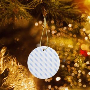 Christmas ceramic round pendant (different surface design) eBaydiy POD