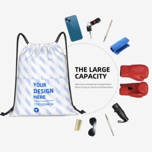 Drawstring casual sports backpack eBaydiy POD