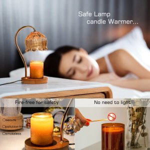 Flower Candle Warmer Lamp with Timer, Electric Candle Warmer Lamp, Birthday Gifts for Women, Mom, Female Friend, Glass Candle La