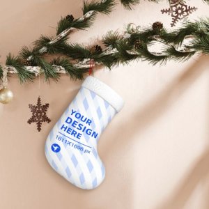 Christmas decoration socks (double-sided design) eBaydiy POD