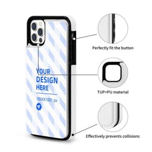 Apple 12 double buckle card holder leather case mobile phone case eBaydiy POD