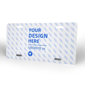 Car aluminum front license plate eBaydiy POD