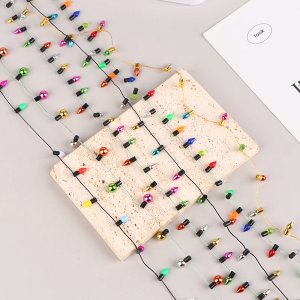 1m 1:12 1 String Of Fake Lights Christmas Good Decoration Dollhouse Miniature Mini Furniture Accessories String Lights