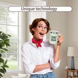 400ml Mugs Automatic Electric Lazy Self Stirring Mug Cup Coffee Milk Mixing Mug Smart Stainless Steel Juice Mix Cup Drinkware