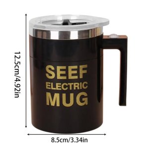 400ml Mugs Automatic Electric Lazy Self Stirring Mug Cup Coffee Milk Mixing Mug Smart Stainless Steel Juice Mix Cup Drinkware