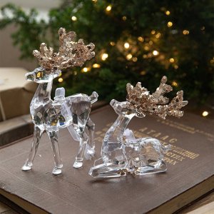 Acrylic Snowflake Hanging Ornaments Christmas Tree Decorations 2025 Winter Diy Ornaments Decorative Christmas Supplies новый год