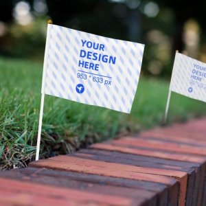 Double-sided hand-waved flag 5.5×8.2in (multiple packs) eBaydiy POD