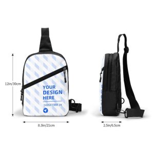 Foldable Sports Crossbody Chest Bag eBaydiy POD