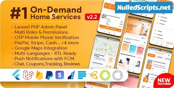 On-Demand Home Services, Business Listing, Handyman Booking with Admin Panel - v3.1.0 - Android - CodeCanyon Null