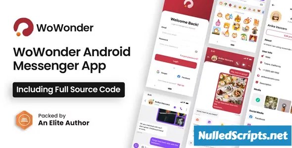 WoWonder Android Messenger - Mobile Application for WoWonder Social Script v5.4 - Android - CodeCanyon Null