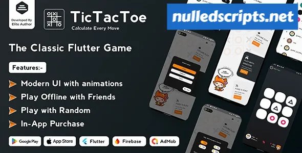 Tic Tac Toe v1.1.0 - The Classic Flutter Tic Tac Toe Game - Android - CodeCanyon Null