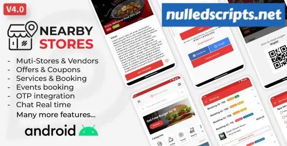 Nearby Stores Android - Offers & Coupons, Events, Restaurant, Services & Booking - v4.0.7 - Android - CodeCanyon Null