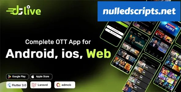 DTLive v1.6 - Movie, TV Show, OTT, Live TV, Streaming Flutter App (Android, iOS, Web) with Admin Panel - Android - CodeCanyon Null