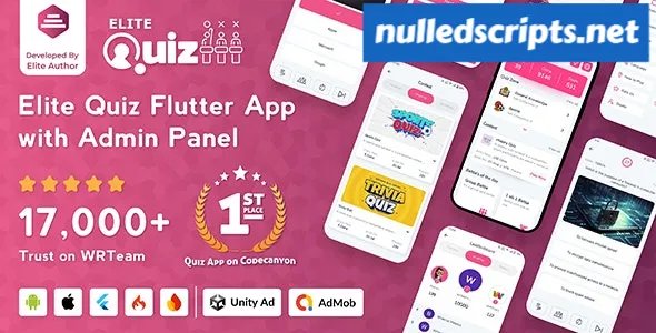 Elite Quiz v2.2.4 - Trivia Quiz - Quiz Game - Flutter Full App + Admin Panel - nulled - Android - CodeCanyon Null