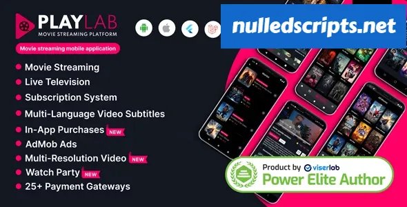 PlayLab - Cross Platform on Demand Movie Streaming Mobile Application - v3.0 - Android - CodeCanyon Null
