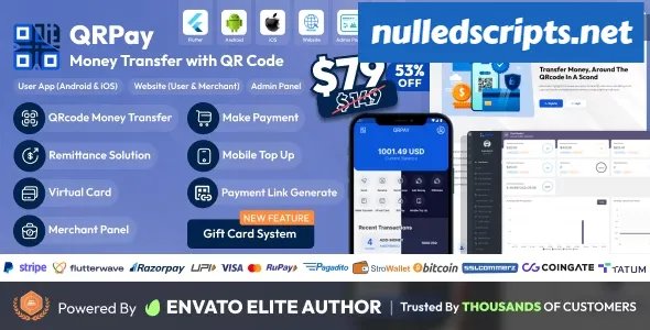 QRPay - Money Transfer with QR Code Full Solution - v4.7.0 - Android - CodeCanyon Null