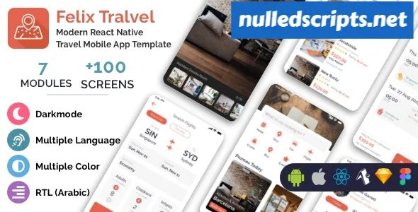 Felix Travel v1.1.11 - mobile React Native travel app template - Android - CodeCanyon Null