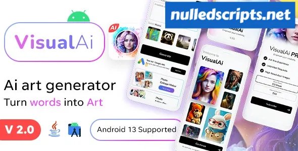 Ai Images Generator v2.0 - VisualAI + Photo Editor Tools Android App - Android - CodeCanyon Null