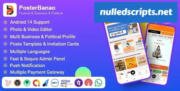 Poster Banao v2.0 - Poster Maker ,Festival & Business & Political , AdBanao Clone Poster Maker App - nulled - Android - CodeCanyon Null
