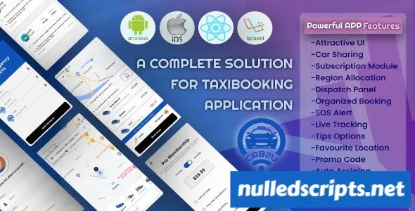 Cab2u v1.3 - Taxi Solution Android & IOS + Admin Panel + Dispatch Panel - Android - CodeCanyon Null