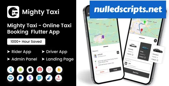 MightyTaxi v11.0 - Flutter Online Taxi Booking Full Solution - Android - CodeCanyon Null