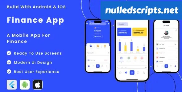 Finance App v1.0 - Flutter Mobile App Template - Android - CodeCanyon Null