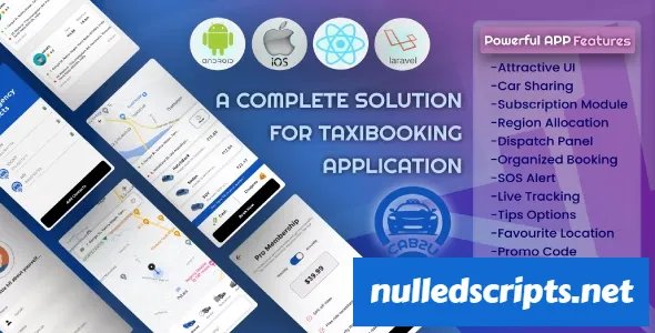 Cab2u v1.1.0 - Taxi Solution Android & IOS + Admin Panel + Dispatch Panel - Android - CodeCanyon Null