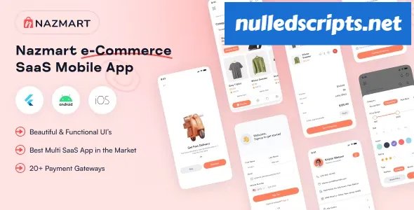 NazMart v1.0.2 - Tenant Shop Flutter Mobile App - Android - CodeCanyon Null