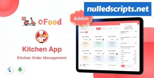 eFood - Kitchen/Chef App v1.6 - Android - CodeCanyon Null
