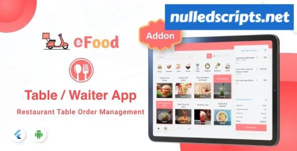 eFood - Table/Waiter App v1.6 - Android - CodeCanyon Null