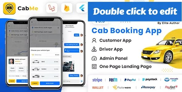 CabME v3.3.2 - Flutter Complete Taxi Booking Solution - Android - CodeCanyon Null