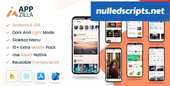 AppZilla v1.3 - Mobile React Native UI KIT Elements Andriod + iOS - Android - CodeCanyon Null