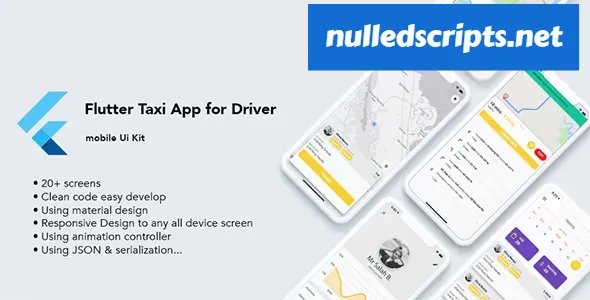 Flutter Taxi App Driver Ui Kit v1.3 - Android - CodeCanyon Null