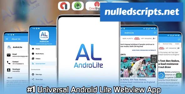 AndroLite - Easy Configurable Android WebView App Template - 30 April 2023 - Android - CodeCanyon Null