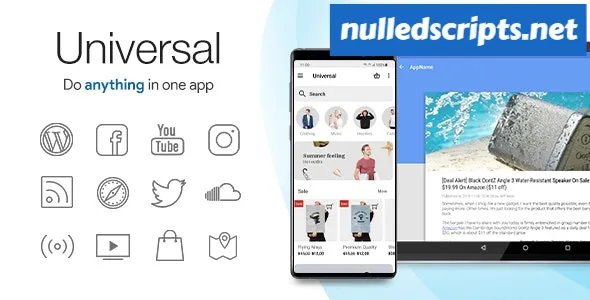 Universal v4.5.7 - Full Multi-Purpose Android App - Android - CodeCanyon Null