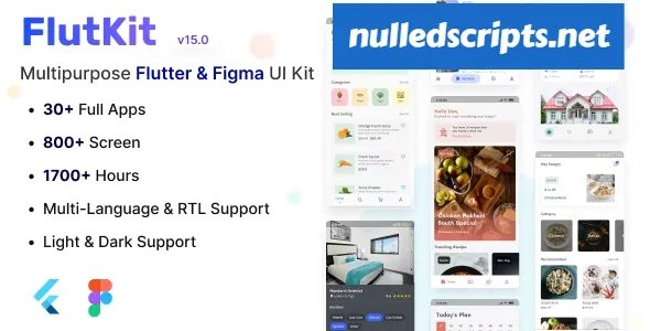FlutKit v13.1 - Flutter UI Kit - Android - CodeCanyon Null